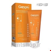 کرم ضد آفتاب بی رنگ ژنو بایوتیک Geno Biotic Sunscreen Spf50 پوست چرب و مختلط حجم 50 میل