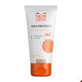 ‫کرم ضد آفتاب رنگی نئودرم Neu Derm Max Protect Sunscreen Cream Spf 50  مناسب پوست نرمال تا خشک حجم 50 میل