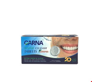 قرص تمیز کننده دندان مصنوعی کارنا 20 عددی
