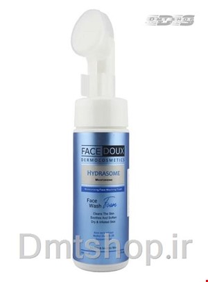 فوم شستشوی صورت  براش دار فیس دوکس Face Doux  مناسب پوست خشک و حساس حجم 150 میل