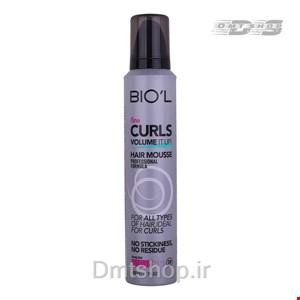 موس حالت دهنده مو بیول Biol Fine Curls مناسب موهای فر حجم 200 میل