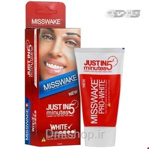 خمیر دندان سفید کننده قوی میسویک Misswake Just in 5 Minute حجم 50 میل