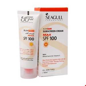 کرم ضد آفتاب سی گل  spf100 بی رنگ