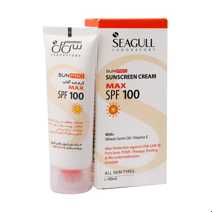 کرم ضد آفتاب سی گل  spf100 بی رنگ