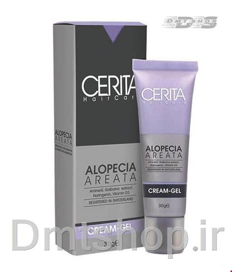 کرم ژل ریزش مو سکه ای آلوپسی سریتا Cerita Alopecia Areata مناسب ریشه مو حجم 30 گرم