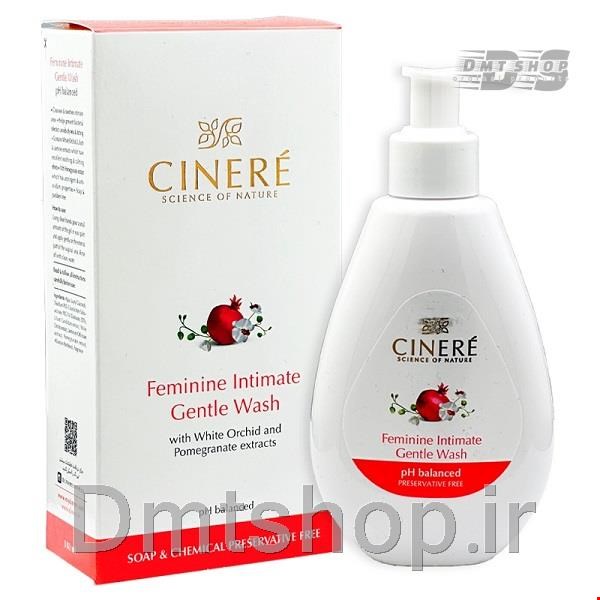 ژل بهداشتی بانوان سینره Cinere Feminine Intimate Gentle Wash حاوی عصاره ارکید سفید و انار حجم 180 میل