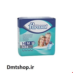 پوشینه بزرگسال پاراسل Parasol چسبی سایز متوسط بسته 14 عددی