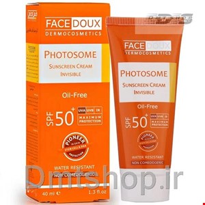 کرم ضد آفتاب بی رنگ فیس دوکس FaceDoux Sunscreen Spf5 مناسب پوست چرب حجم 40 میل