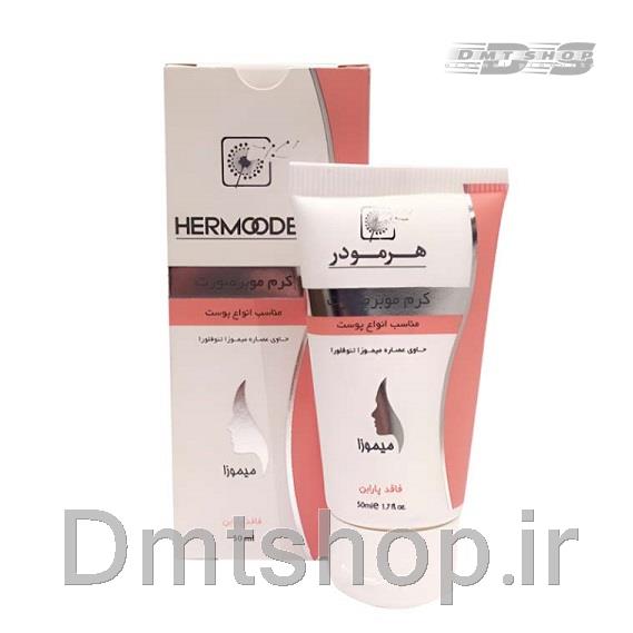 کرم موبر صورت هرمودر Hermooder Facial Hair Removal Cream حاوی عصاره میموزا حجم 50 میل