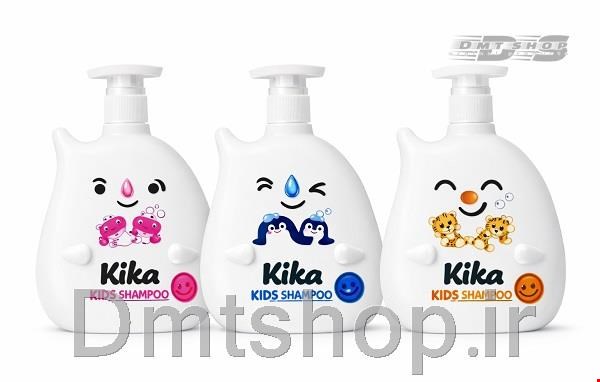 شامپو موی سر کودک کیکا حاوی عصاره آلوئه ورا Kika Kids Shampoo  حجم 450 میل