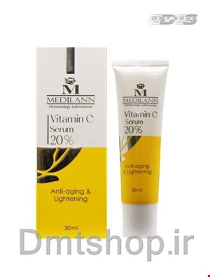 سرم ویتامین C مدیلن Medilann Vitamin C Serum 20% ضدچروک و روشن کننده حجم 30 میل
