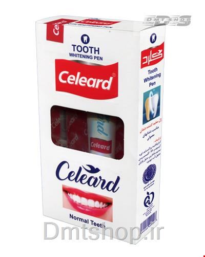 ژل سفید کننده دندان کلرد Celeard مناسب دندان معمولی حجم 5 میل قلم + 25 میل خمیر دندان